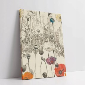 Vászonkép Pipacs kert virágok minimalizmus otthon nappali szoba 60x80