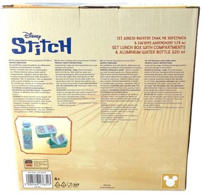 Disney Lilo és Stitch, A csillagkutya Blast szendvicsdoboz + alumínium kulacs szett