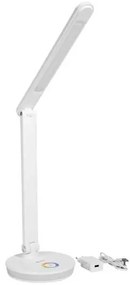 Platinet asztali lámpa 12 W, RGB világítás + USB, fehér
