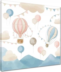 Vászonkép 40x40 Léggömb motívum a gyerekszobába