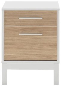 Éjjeliszekrény 60x45 cm fehér/barna