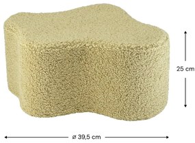 Zöld buklé gyerek puff Cloud – Wigiwama