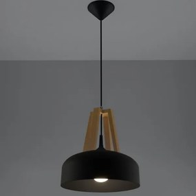 Sollux SL.0390 - Csillár zsinóron CASCO 1xE27/60W/230V átm. 30 cm