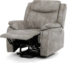 Elektromos relax fotel állítható háttámlával szürke vintage szövet TV-Q8668 GREY3