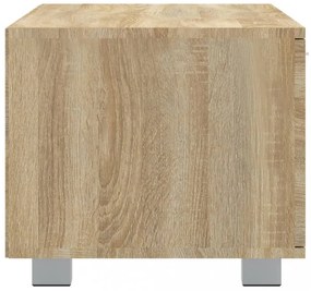sonoma tölgy színű szerelt fa TV-szekrény 120 x 40,5 x 35 cm