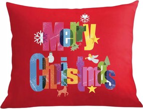 Párna párnahuzat Boldog Karácsonyt Színek