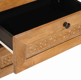 vidaXL Éjjeliszekrény Világos Barna 50 x 33 x 62 cm Tömör akácfa