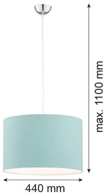 Argon 4135 - Csillár zsinóron MAGIC 1xE27/15W/230V türkiz