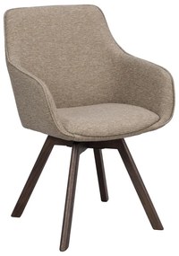 Bézs kárpitozott étkezőfotel szett 2 db-os Alison – Rowico