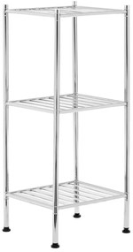 Ezüstszínű fürdőszobai polcos állvány 34x80 cm – Premier Housewares