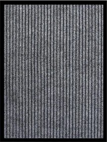 vidaXL szürke csíkos lábtörlő 60 x 80 cm