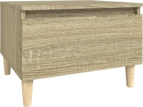 vidaXL sonoma tölgy színű szerelt fa kisasztal 50x46x35 cm
