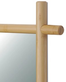 Fali tükör B027 NAT, bambusz