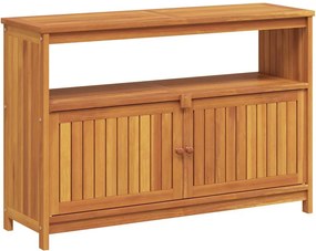 vidaXL tömör akácfa kerti tálalóasztal 110 x 35 x 75 cm