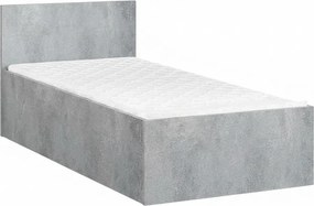 Ágy SOFIA 90 x 200 cm, beton Ágyrács: Ágyrács nélkül, Matrac: Matrac nélkül
