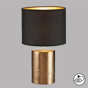 Fischer & Honsel modern asztali lámpa bronz barna fhl50657