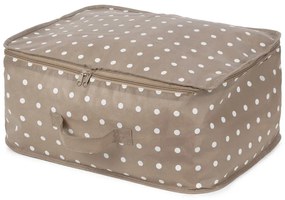 Dots kisméretű bézs ruhatároló doboz - Compactor