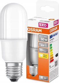 Led izzó E27 A60 8W 60W 806lm 2700K Osram