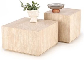 Palmer dohányzóasztal - négyzet, bézs