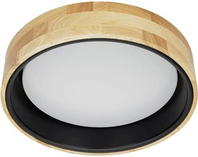 Italux modern skandináv mennyezeti lámpa campelo fehér fekete fa itxplf4350-20wwdbk4k