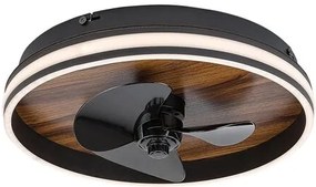 RÁBALUX 71016 FAUSTINE Ventilátoros lámpa Fekete IP20