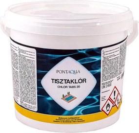 Tisztaklór lassan oldódó 20 g-os klórtabletta 3 kg