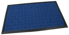 Textil tisztító szőnyeg Criss Cross 45 x 75 x 0,8 cm, kék