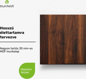 Blumfeldt WoodVista magas szekrény, Soft-Close, alumínium fogantyúk, fenntartható anyagok