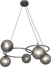 Emibig modern függeszték libra fekete grafit emi1380/5