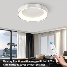BRILAGI - LED Fényerőszabályozható mennyezeti lámpa FALCON MODERN LED/54W/230V 60 cm fehér + távirányító