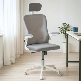 Flexo ergonomikus irodai forgószék deréktámasszal fehér