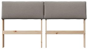 Kárpitozott fejtámla Tópszínű 135 cm Tömör fenyőfa