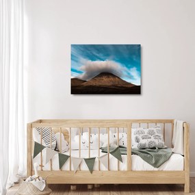 Kép - Felhő a csúcs felett (üvegen) (70x50 cm)