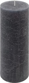 Rusztikus gyertya készlet 20 cm Ø 7,5 cm 2 db antracit