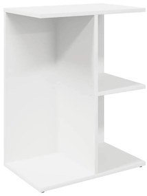 éjjeliszekrények 2 db fehér 46,5x29x61 cm gépelt fa
