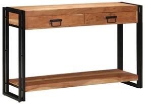 Konzolasztal 120x33x75 cm Tömör akácfából