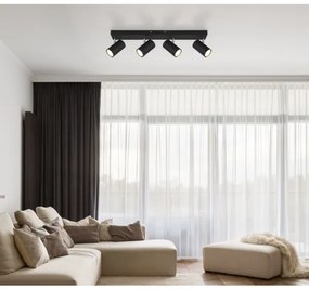 Globo 57911-4B - ROBBY 4xGU10/35W/230V fekete spotlámpa