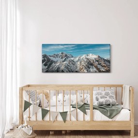 Havas csúcsok képe, Fiordland (120x50 cm)
