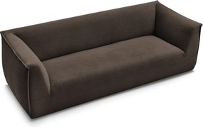 Barna kordbársony kanapé 242 cm Giorgia – Bobochic Paris
