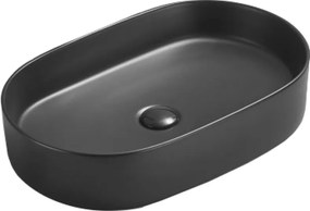 Mexen Celia 60 x 38 cm-es pultra szerelhető mosdó, fekete matt - 22206085