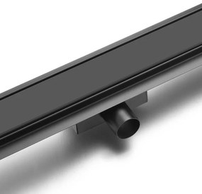 AREZZO design 2in1 800 mm-es rozsdamentes acél folyóka fekete
