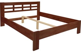 Franciaágy tömörfa ANGELA 180x200 cm sötét dió