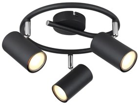 Globo 57914-3 - Spotlámpa ALLVI 3xGU10/25W/230V fekete