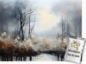 Fotótapéta Flizelina Tájkép Tó Köd Melankólia 400x280 ragasztó