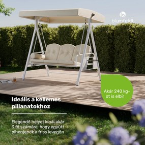 Blumfeldt GranSway hollywoodi hinta 3 üléses egyénileg állítható Porszórt acél Időjárásálló