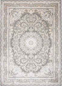 Hera Szőnyeg 140x200 Stílusos Modern Divatos Fényes szürke krém Bézs w34