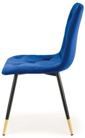 Étkezőszék Kallan (sötétkék + fekete + arany). 1039673