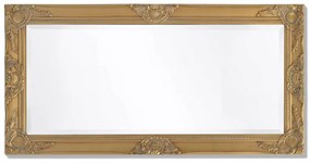 Barokk stílusú fali tükör 100x50 cm arany