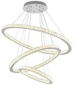 LED állítható fényerejű csillár kábellel LED/210W/230V 3000-6500K ezüst + DO