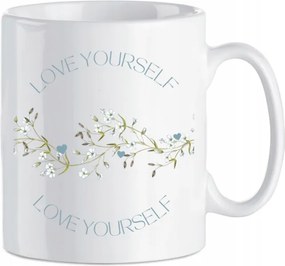 Ajándék Bögre nyomott mintás Love Yourself Kerámia 330 ml